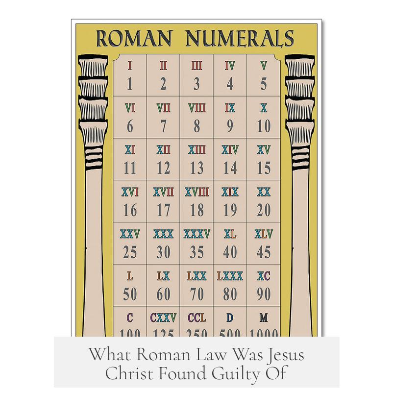 What Roman Law Was Jesus Christ Found Guilty Of?