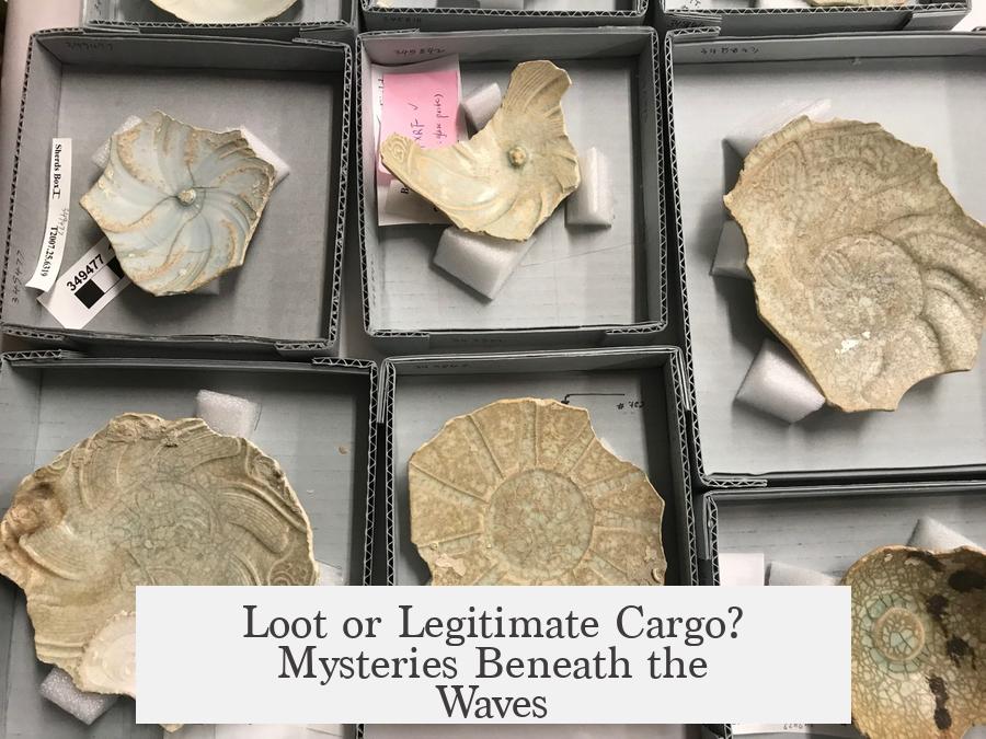 Loot or Legitimate Cargo? Mysteries Beneath the Waves