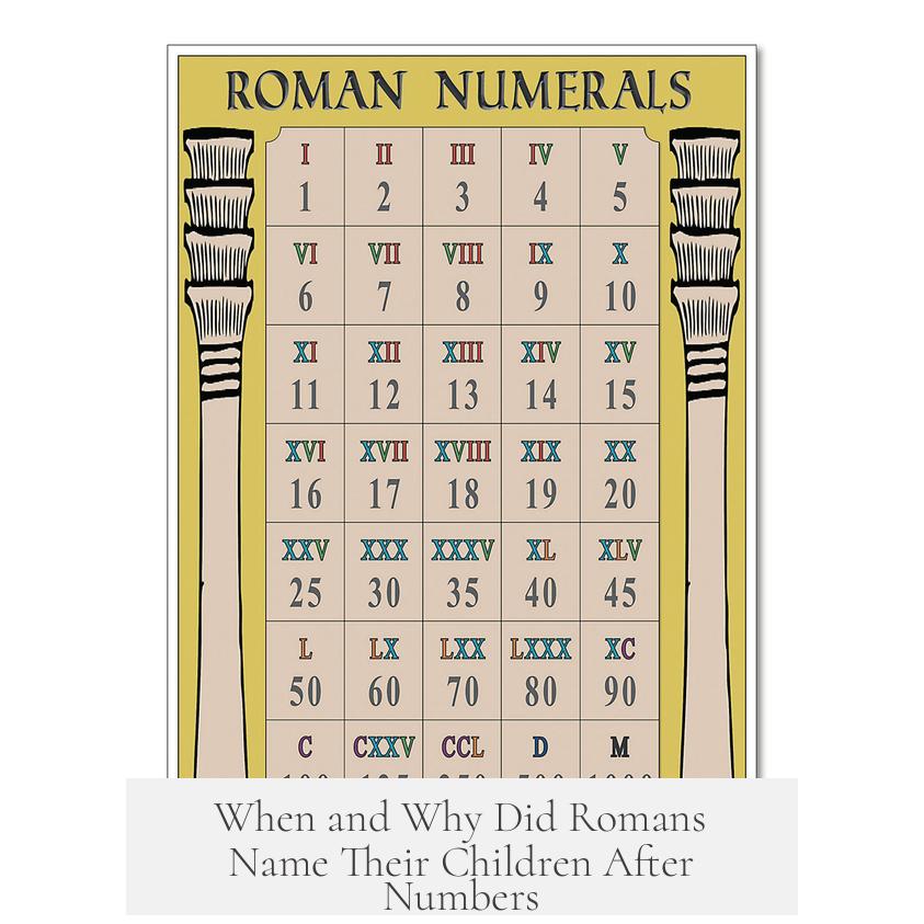 When and Why Did Romans Name Their Children After Numbers?