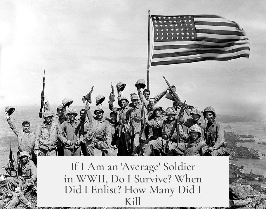If I Am an 'Average' Soldier in WWII, Do I Survive? When Did I Enlist? How Many Did I Kill?