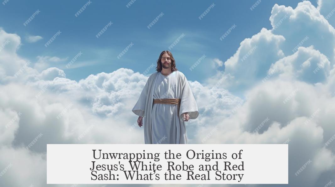 Unwrapping the Origins of Jesus's White Robe and Red Sash: What’s the Real Story?