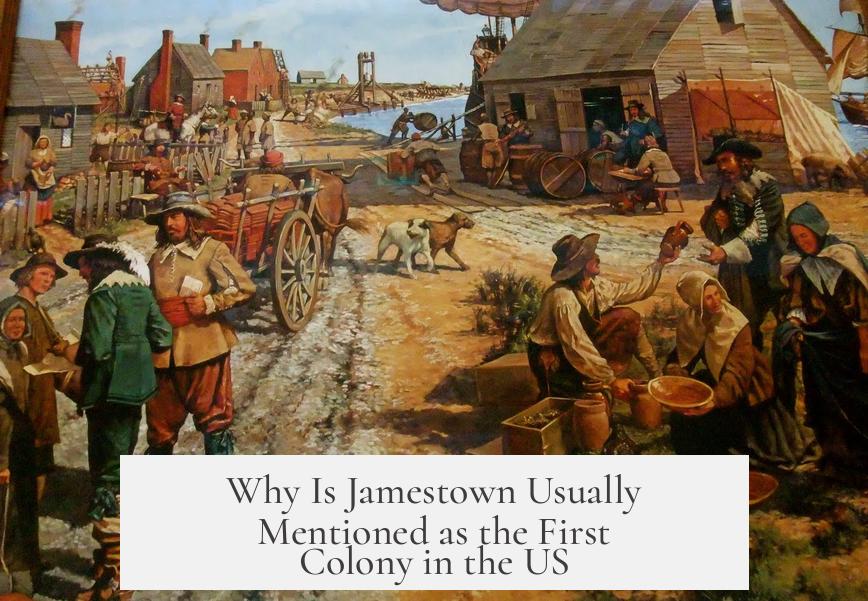 Why Is Jamestown Usually Mentioned as the First Colony in the US?