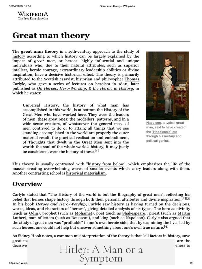 Hitler: A Man or a Symptom?
