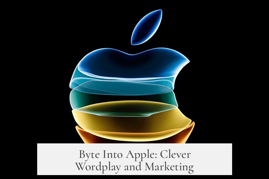 Byte Into Apple: Clever Wordplay and Marketing
