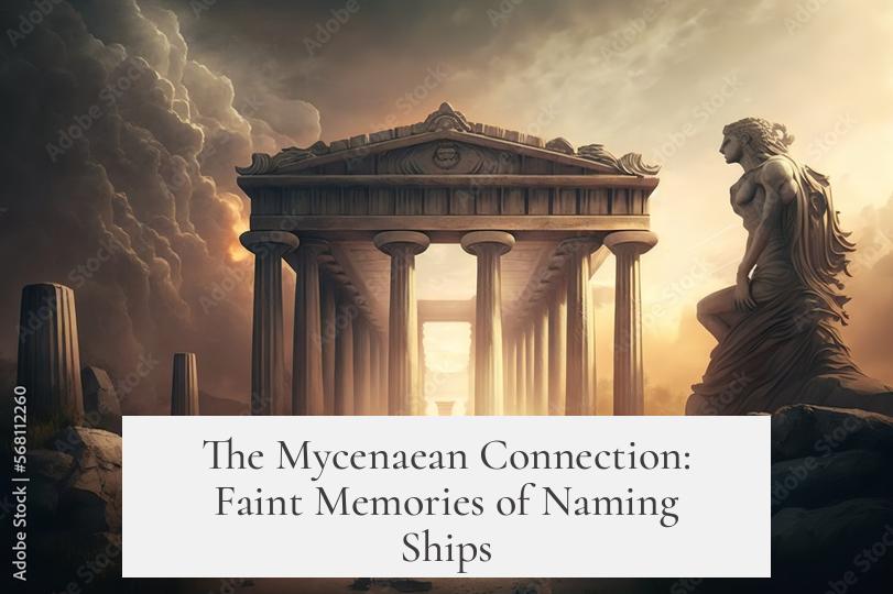 The Mycenaean Connection: Faint Memories of Naming Ships