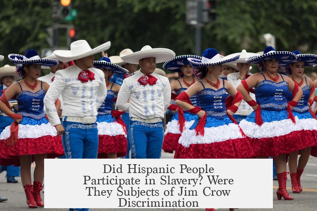 Did Hispanic People Participate in Slavery? Were They Subjects of Jim Crow Discrimination?
