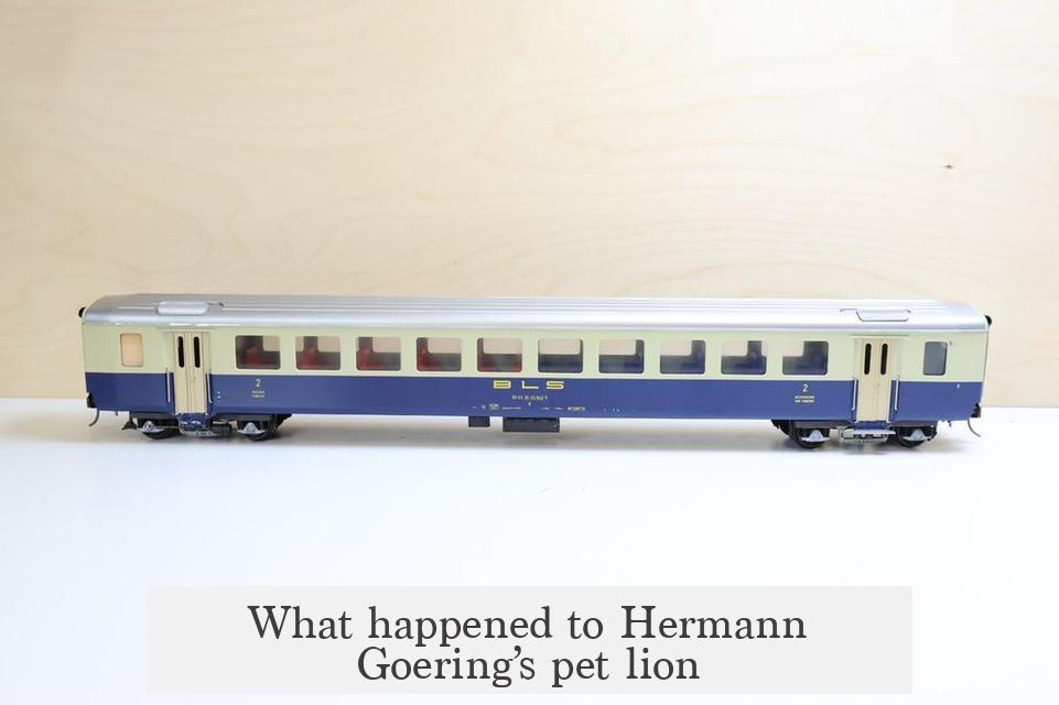What happened to Hermann Goering’s pet lion?