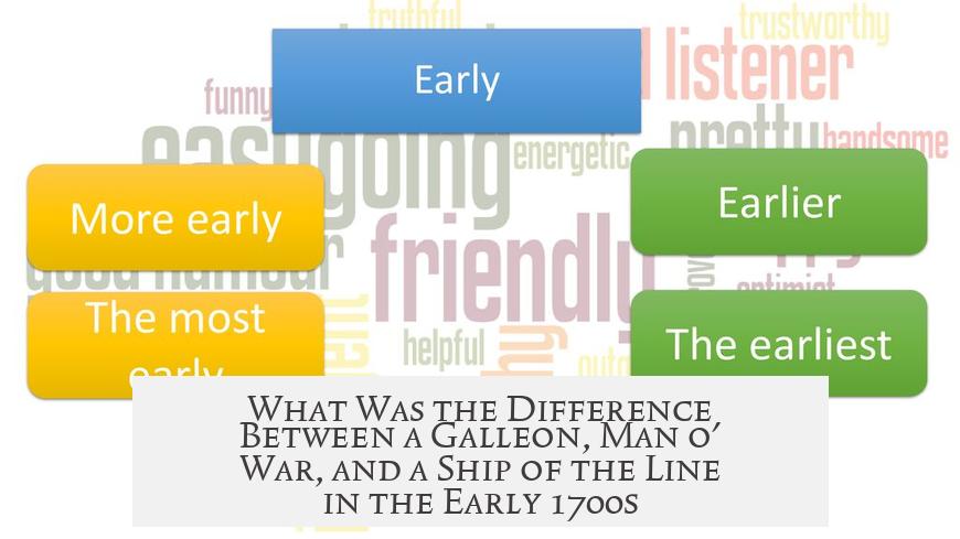 What Was the Difference Between a Galleon, Man o' War, and a Ship of the Line in the Early 1700s?