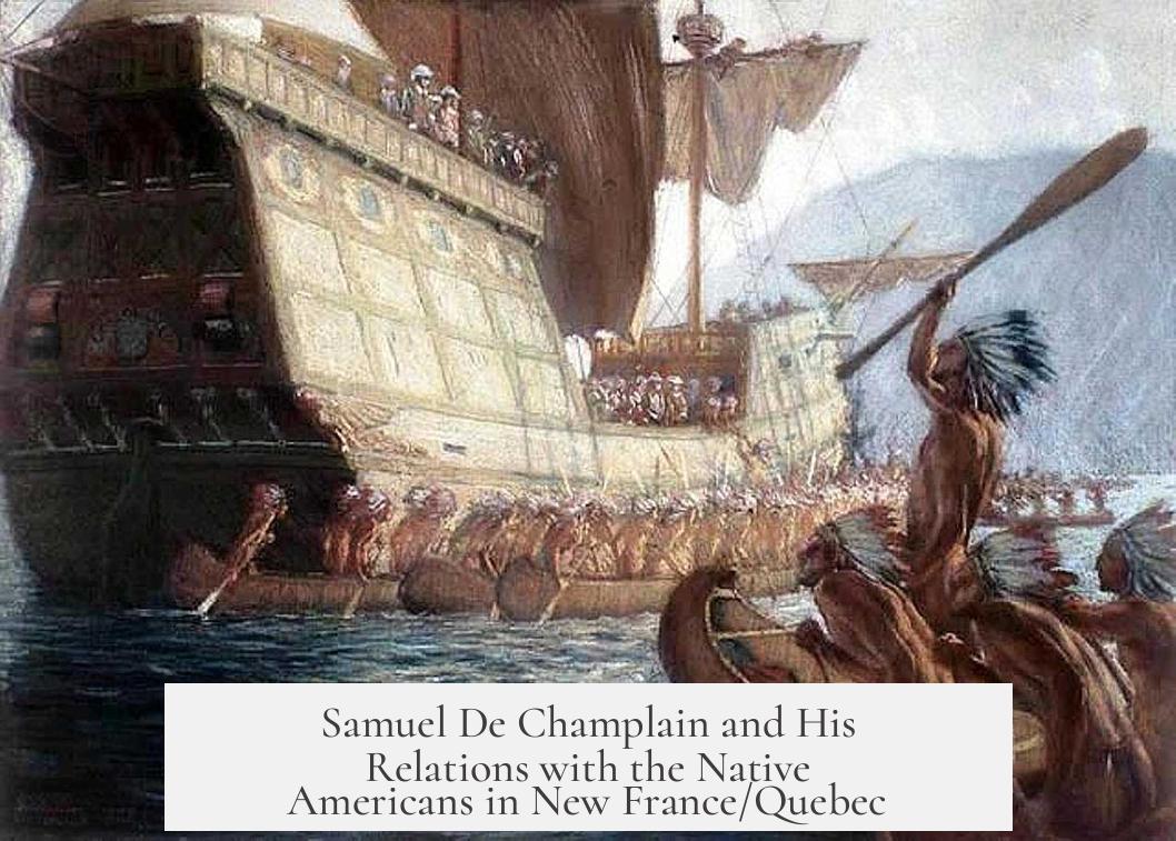 Samuel De Champlain and His Relations with the Native Americans in New France/Quebec