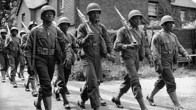 The US, UK, and the Soviet Union (not just Russia!) were locked in a common struggle, opposing the Axis powers of Germany, Japan, and Italy. None of the Allies could have won alone.