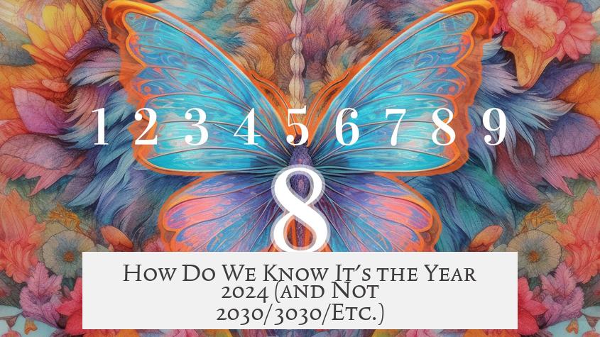How Do We Know It's the Year 2024 (and Not 2030/3030/Etc.)?