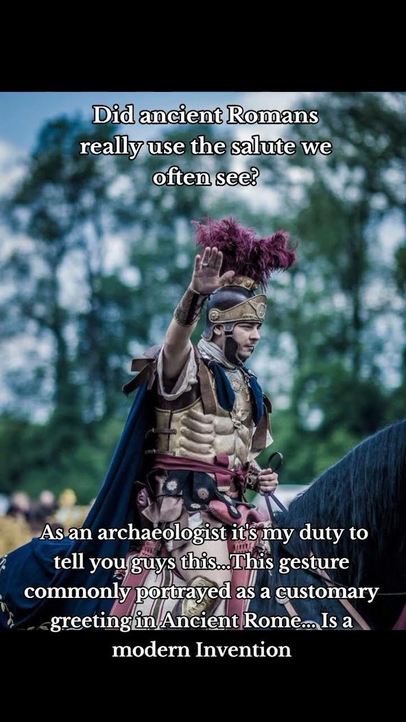Are There Any Historical Sources About the Roman Salute or Was It Just a Piece of Neoclassical Iconography?
