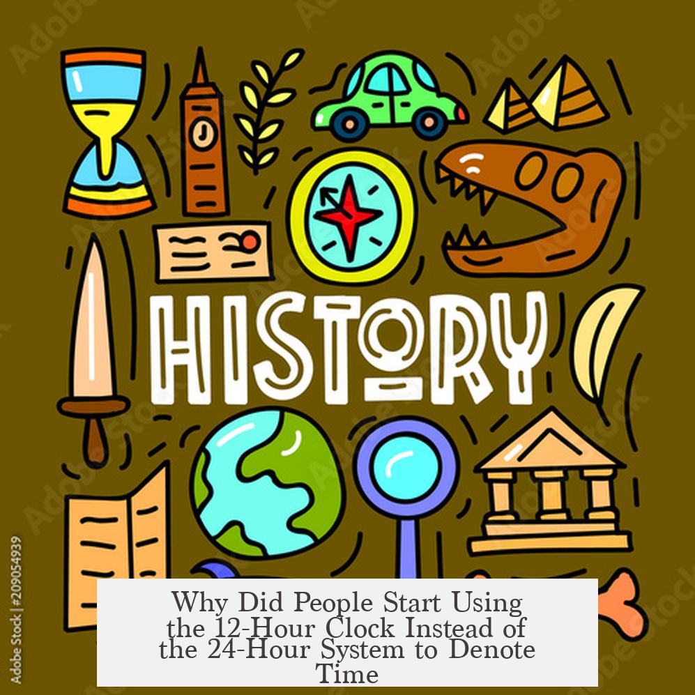 Why Did People Start Using the 12-Hour Clock Instead of the 24-Hour System to Denote Time?