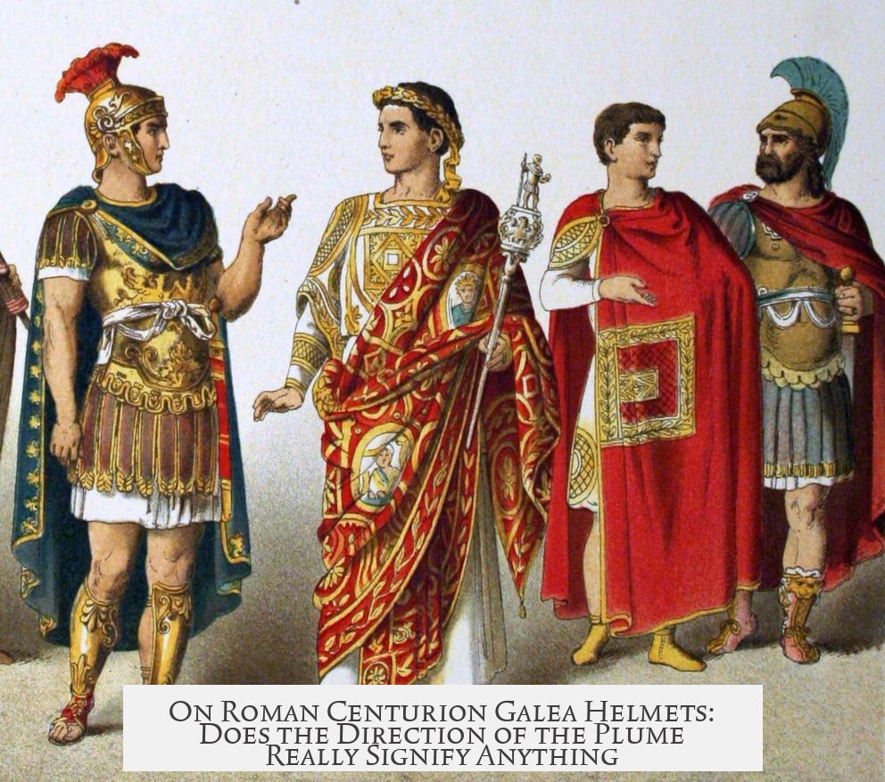 On Roman Centurion Galea Helmets: Does the Direction of the Plume Really Signify Anything?