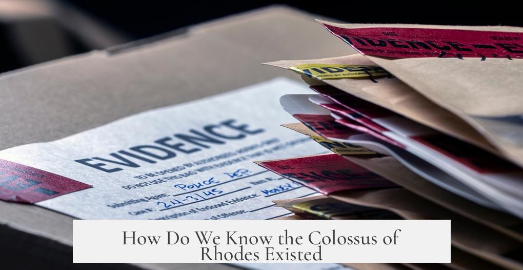 How Do We Know the Colossus of Rhodes Existed?