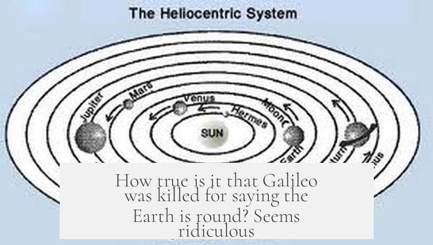 How true is it that Galileo was killed for saying the Earth is round? Seems ridiculous