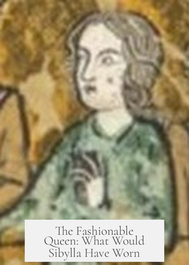 The Fashionable Queen: What Would Sibylla Have Worn?