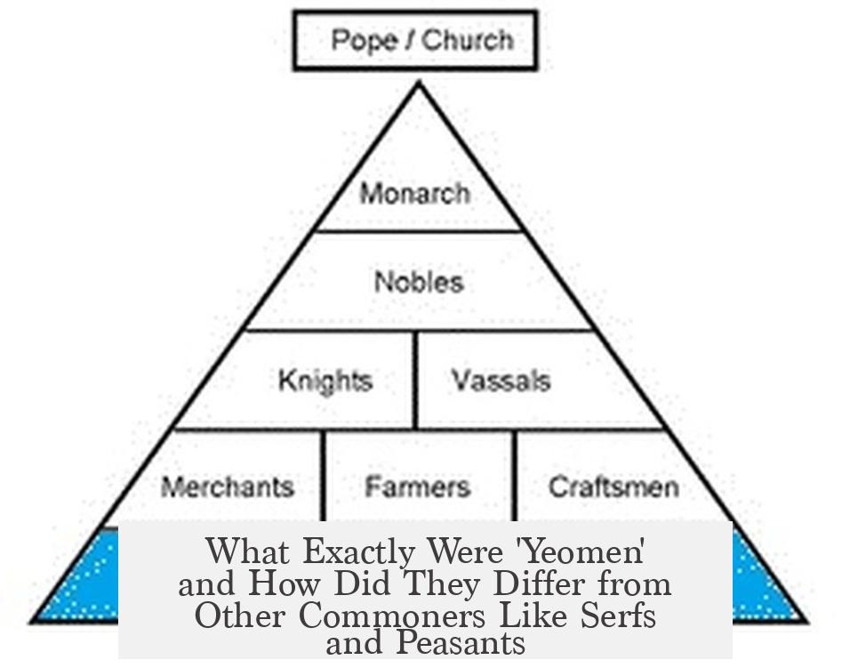 What Exactly Were 'Yeomen' and How Did They Differ from Other Commoners Like Serfs and Peasants?