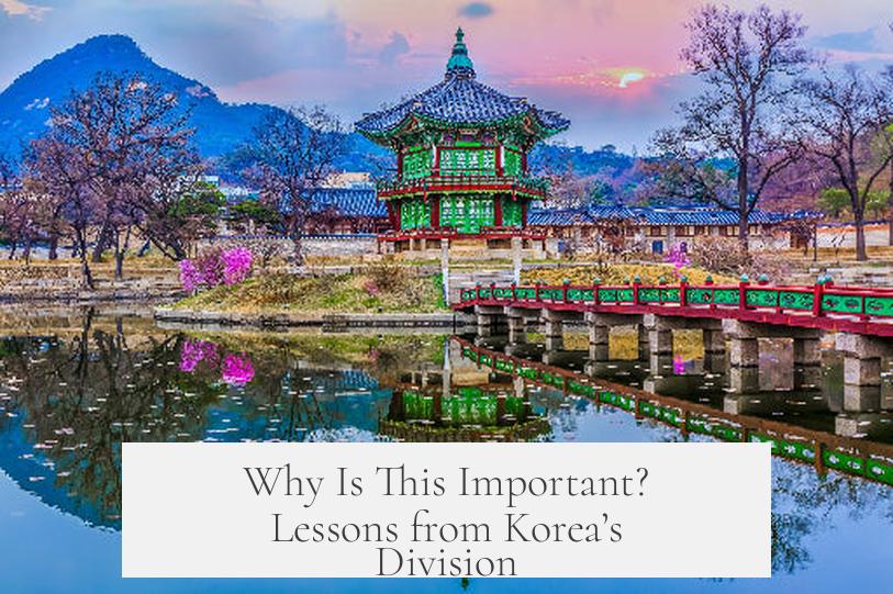 Why Is This Important? Lessons from Korea’s Division
