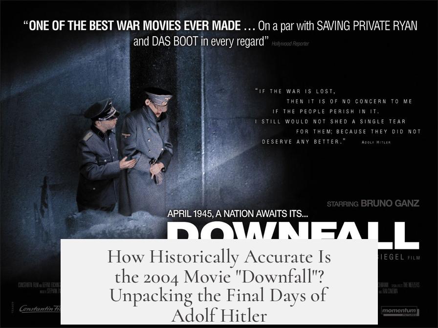 How Historically Accurate Is the 2004 Movie "Downfall"? Unpacking the Final Days of Adolf Hitler