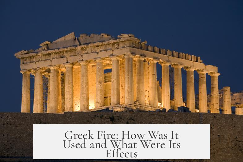 Greek Fire: How Was It Used and What Were Its Effects?