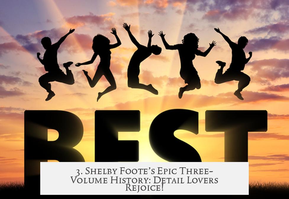 3. Shelby Foote’s Epic Three-Volume History: Detail Lovers Rejoice!