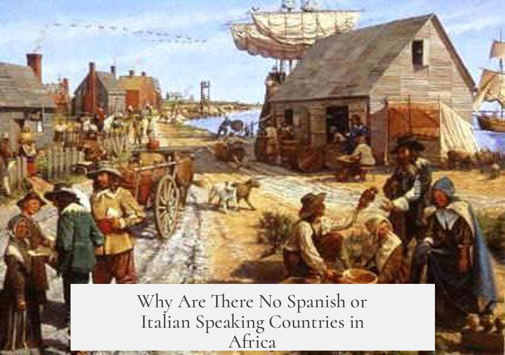 Why Are There No Spanish or Italian Speaking Countries in Africa?