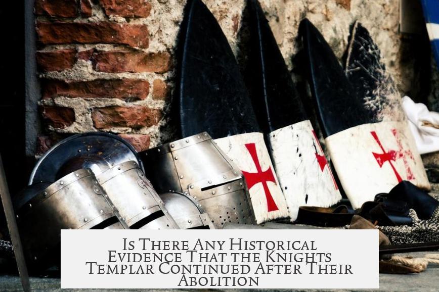 Is There Any Historical Evidence That the Knights Templar Continued After Their Abolition?