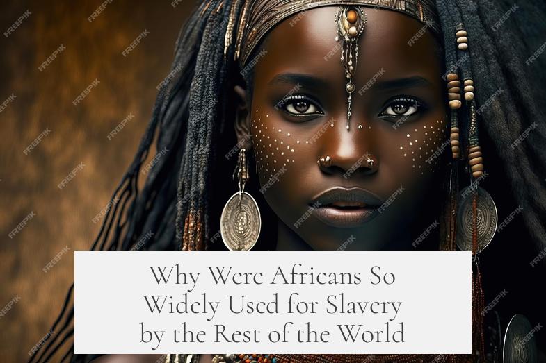 Why Were Africans So Widely Used for Slavery by the Rest of the World?