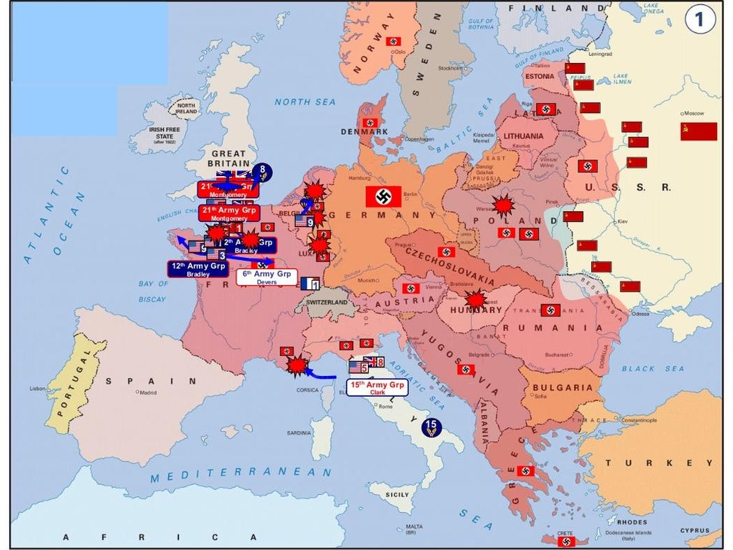 The war in Asia and Europe effectively started as separate wars. Asian conflicts mainly involved Japan and China, while the European war began with German aggression. These parallel conflicts joined later, notably after the Japanese attack in 1941, when the Pacific war merged with the global conflict.
