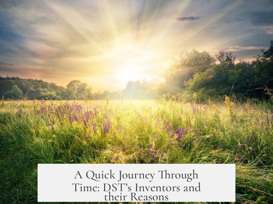 A Quick Journey Through Time: DST’s Inventors and their Reasons