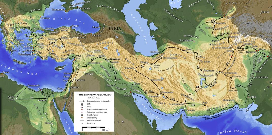 Some historians, drawing on sources like Arrian, suggest Alexander viewed his empire as a unified world rather than a mere Macedonian or Greek domain. His aim was not mere conquest but to create a unified realm to end conflict under one flag.