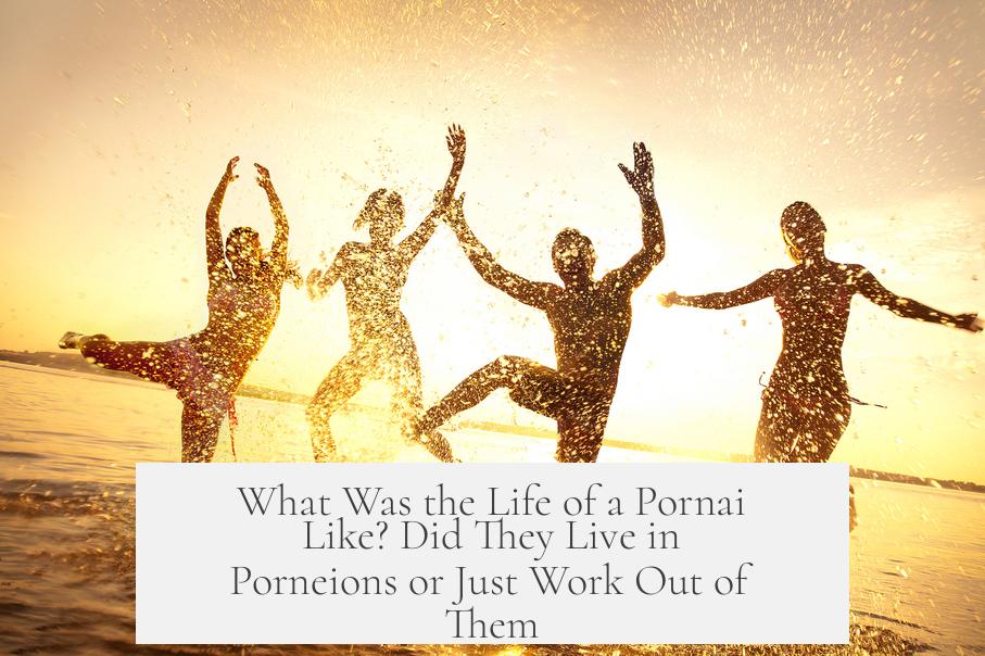 What Was the Life of a Pornai Like? Did They Live in Porneions or Just Work Out of Them?