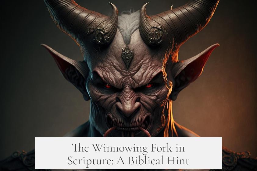 The Winnowing Fork in Scripture: A Biblical Hint?