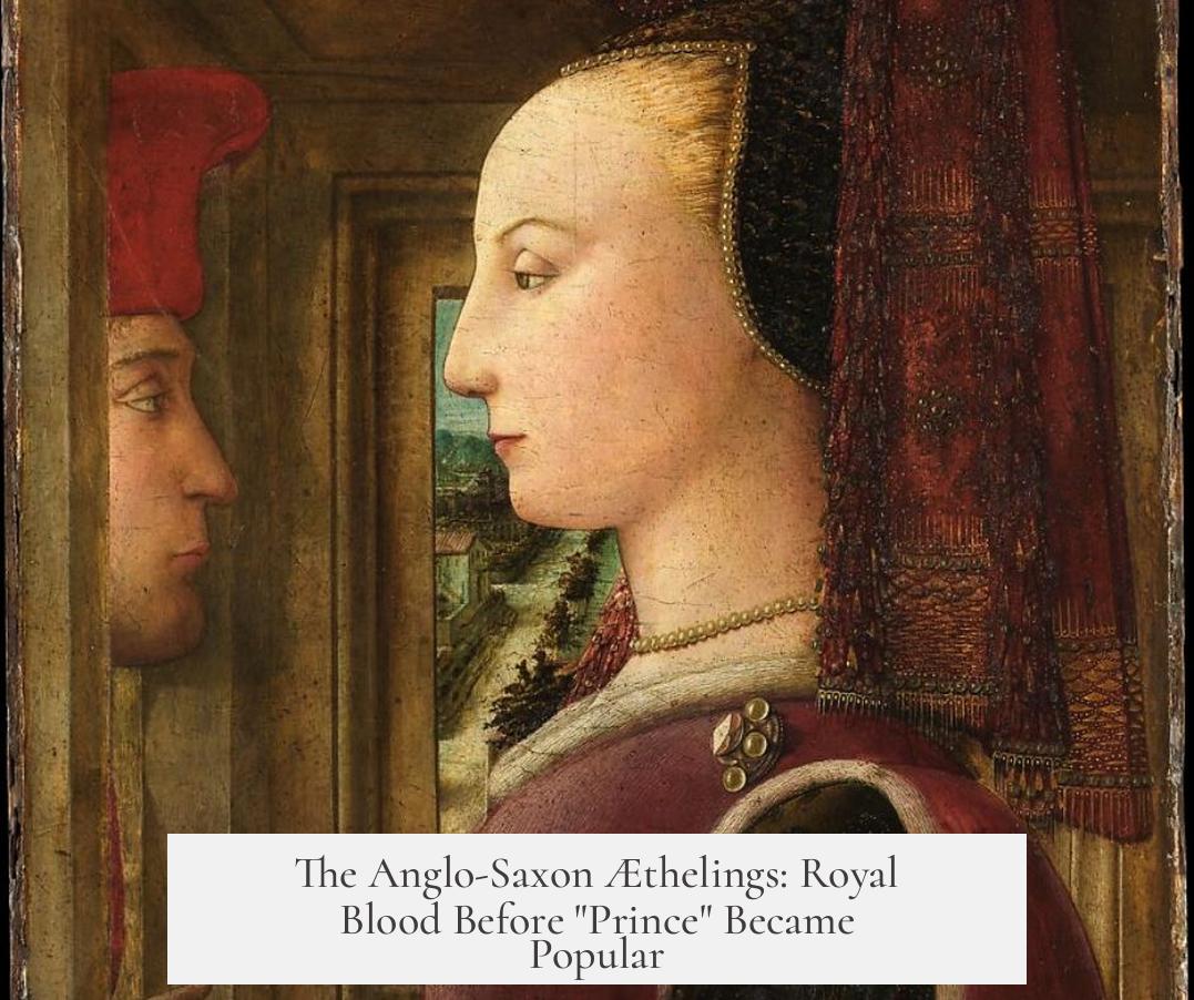 The Anglo-Saxon Æthelings: Royal Blood Before "Prince" Became Popular