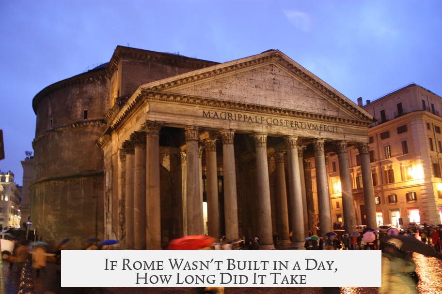 If Rome Wasn't Built in a Day, How Long Did It Take?