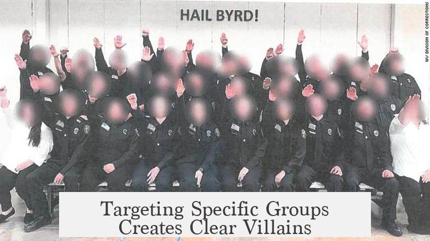 Targeting Specific Groups Creates Clear Villains