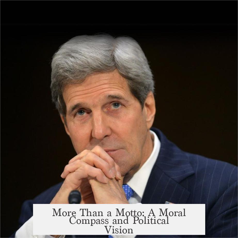 More Than a Motto: A Moral Compass and Political Vision