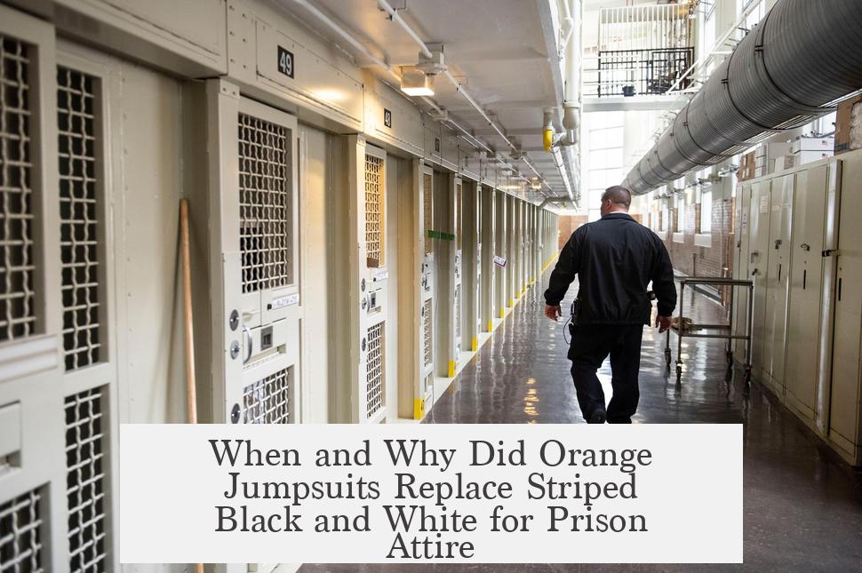 When and Why Did Orange Jumpsuits Replace Striped Black and White for Prison Attire?