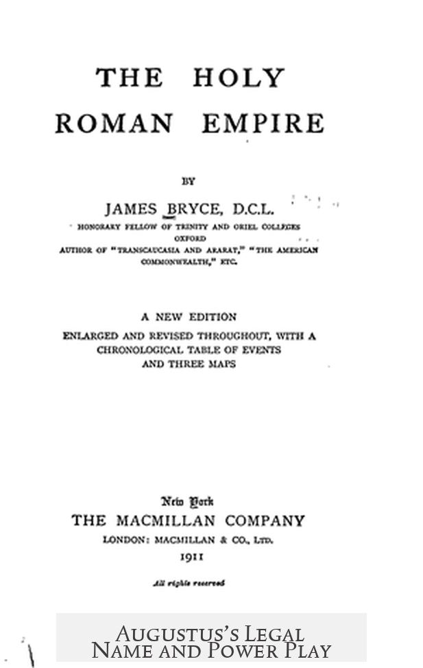 Augustus’s Legal Name and Power Play