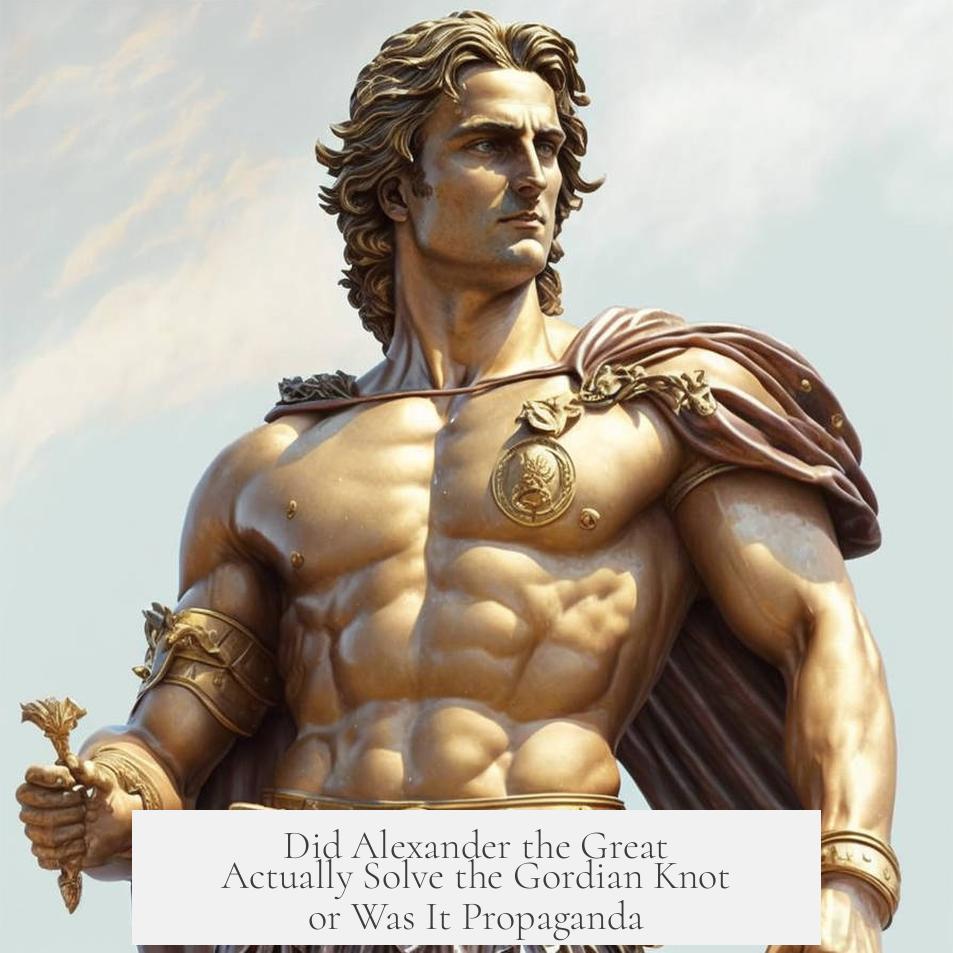 Did Alexander the Great Actually Solve the Gordian Knot or Was It Propaganda?