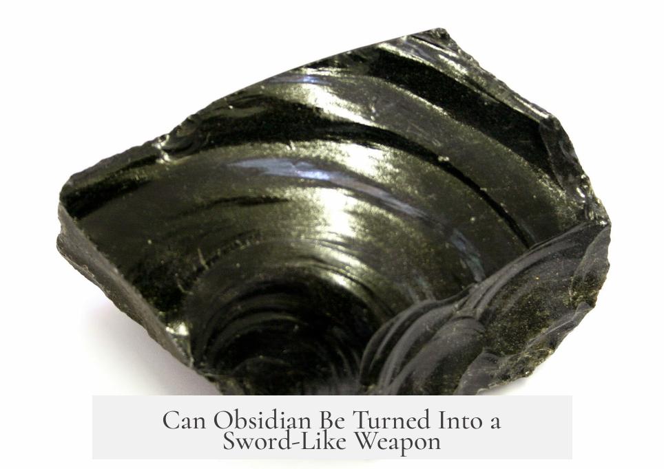 Can Obsidian Be Turned Into a Sword-Like Weapon?