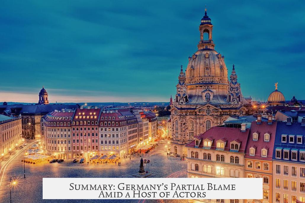 Summary: Germany’s Partial Blame Amid a Host of Actors