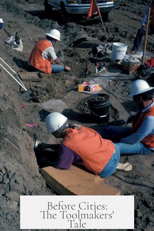 Before Cities: The Toolmakers' Tale