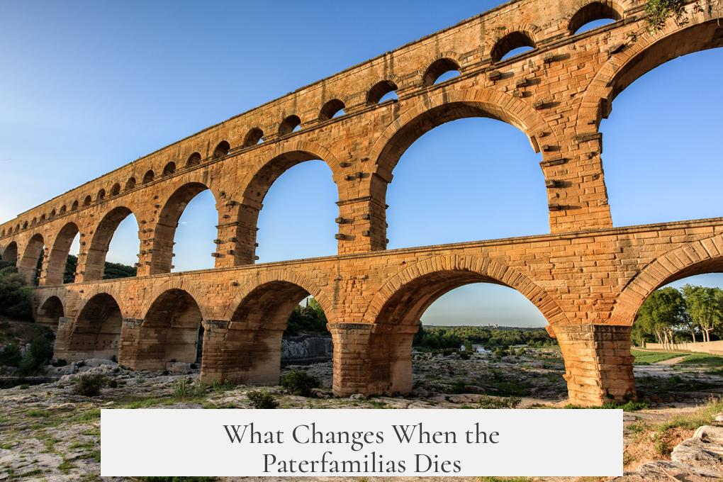 What Changes When the Paterfamilias Dies?