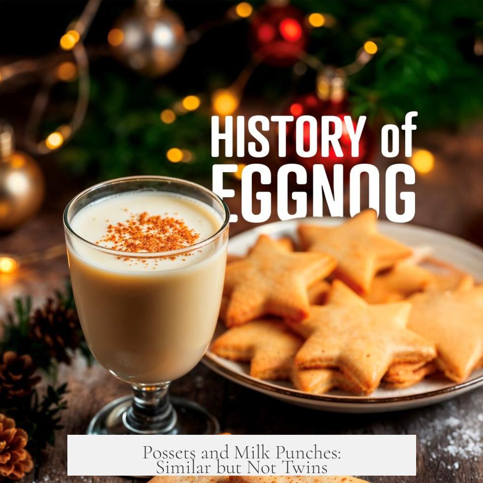 Possets and Milk Punches: Similar but Not Twins
