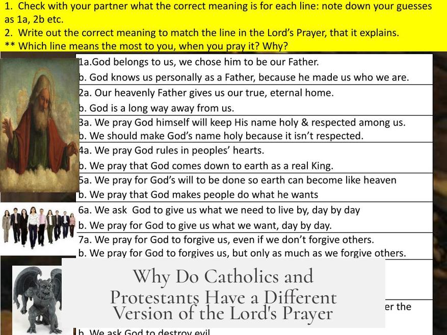 Why Do Catholics and Protestants Have a Different Version of the Lord's Prayer?