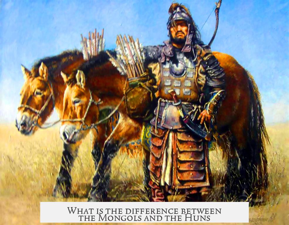 What is the difference between the Mongols and the Huns?