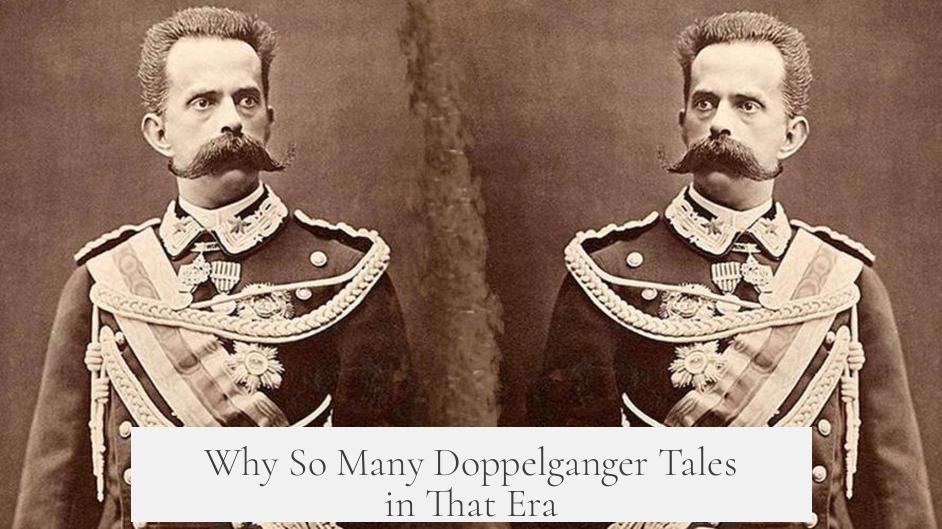 Why So Many Doppelganger Tales in That Era?