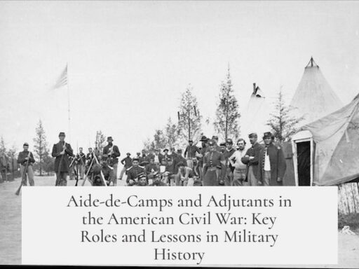 Aide-de-Camps and Adjutants in the American Civil War: Key Roles and Lessons in Military History
